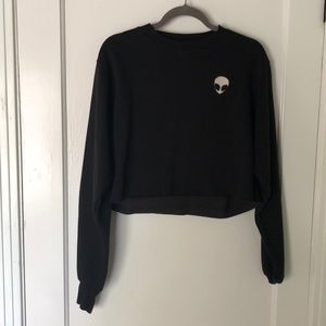 Brandy Melville cropped alien sweatshirt.